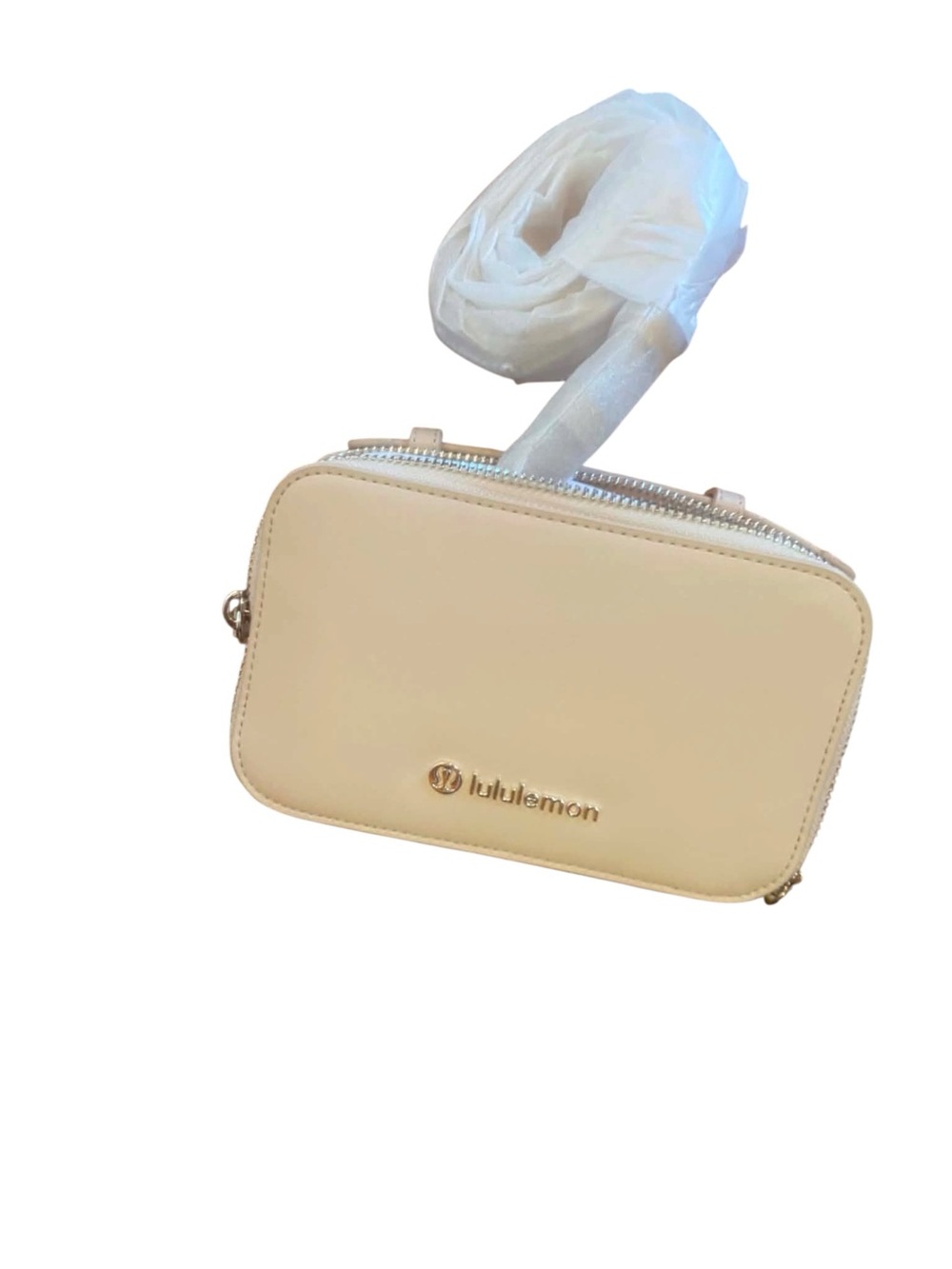 NWT Lululemon Leather Alternative Camera Crossbody IVORY